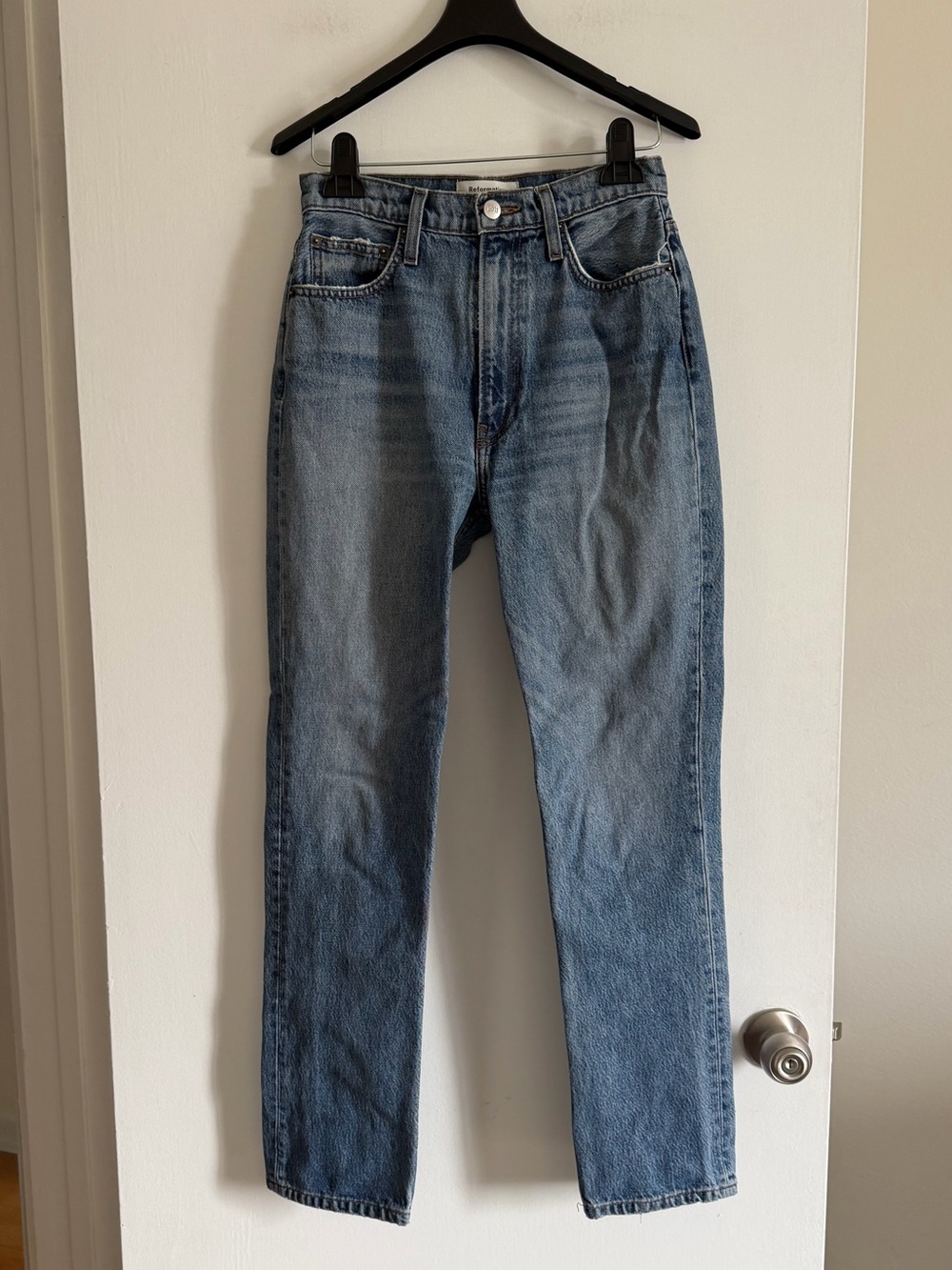 Reformation Jeans Designer Denim Stevie Wash Ultra High Rise Jean size 26 EUC